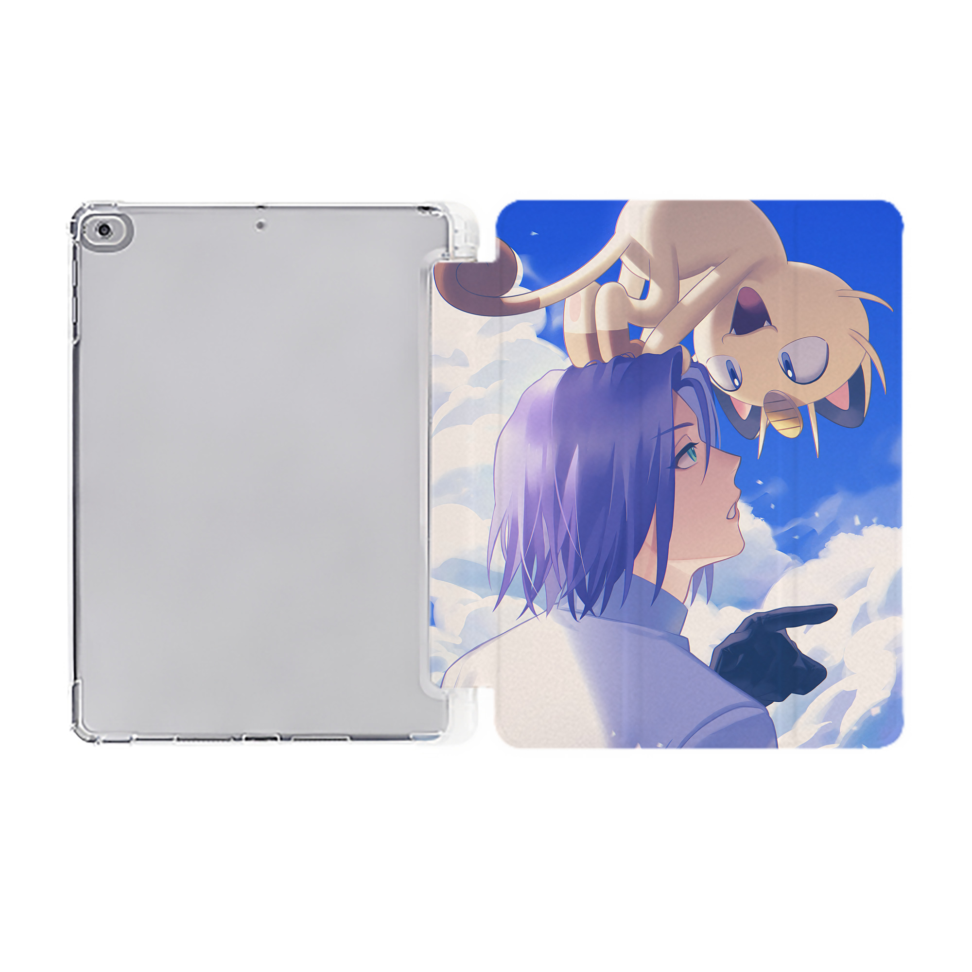 （画像用） ポケットモンスター Pokémon IPad ケース ペン収納付き 三つ折りスタンド PUレザー×シリコン 対応機種9.5/10.5/10.9インチ